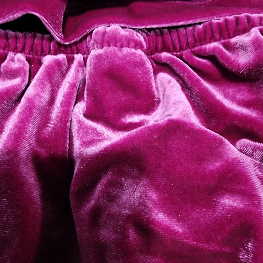 Gymboree Baby Girls Velvet Skirt and‎ Bloomer Set Fuchsia Pink 12 18 Months